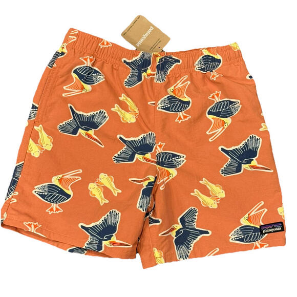 Patagonia Other - NWT Patagonia Kids Baggies Shorts 5" Lined Amigos Sienna Clay Size L 12